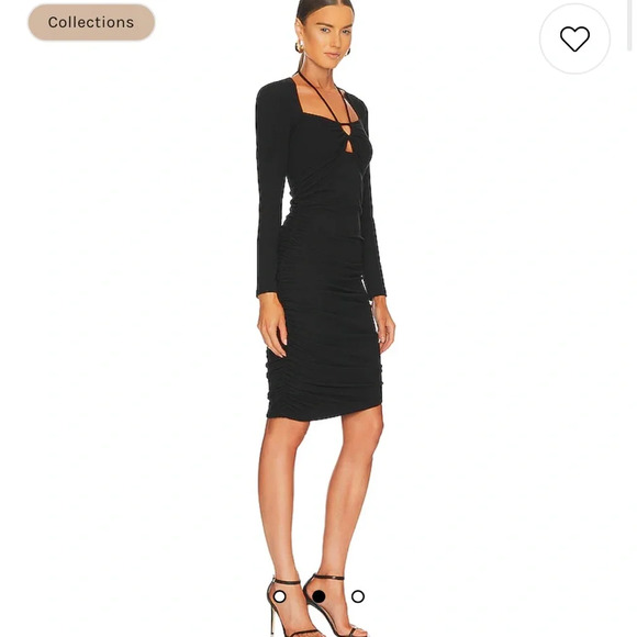 NWT $275 Jonathan Simkhai Standard Tanya Mini Dress in Black Small Revolve - Picture 3 of 14